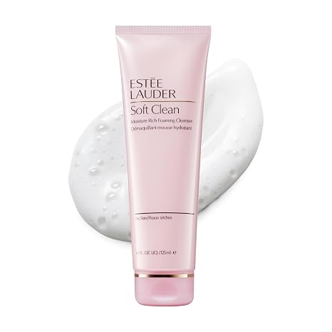 Estee Lauder Soft Clean Moisture Rich Foaming Face Wash Cleanser, 4.2 Ounce
