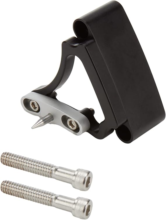 Allstar Performance ALL90025 Timing Pointer, Adjustable, Stainless Hardware, Aluminum, Black Anodized, 8 in OD Balancer, Each