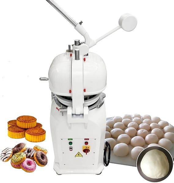 Semi-Automatic Dough Divider Rounder 16Pcs Dough Ball Maker 100-200g Portioning Bread/Pastry Dough Separator Ball Shaping Machine 220V