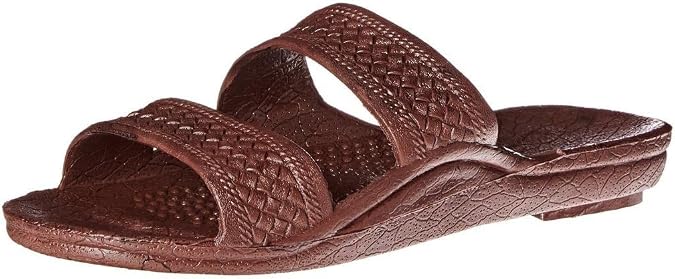 Surf Ware Brown Rubber Sandal, Hawaiian Classics Slide Slipper (6)