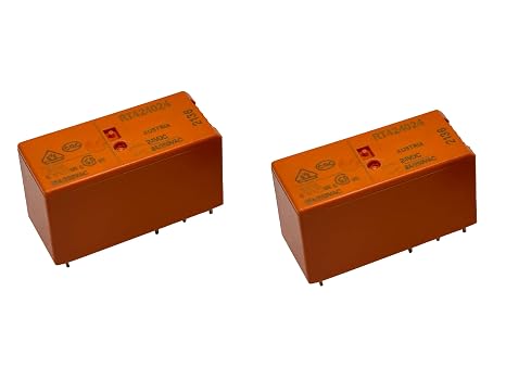 2PCS RT424024 24VDC DPDT 8A 8-Pin Power PCB Relay