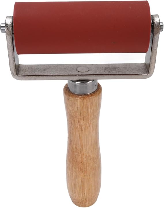 Silicone Seam Roller, 32mm Dia 80mm Width 260C Width Rubber Brayer Roller, Art Craft Roller PVC, TPO, Epdm Single Ply Roofing Tape, Printmaking, Ink, Wallpapers Stamping Gluing