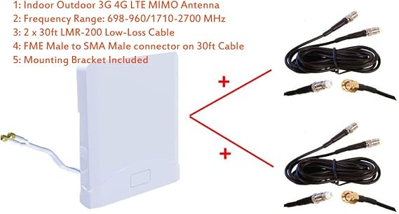 3G 4G LTE Indoor Outdoor Wide Band MIMO Antenna for MOFI MOFI4500 Cellular 4G LTE Router mofi 4500