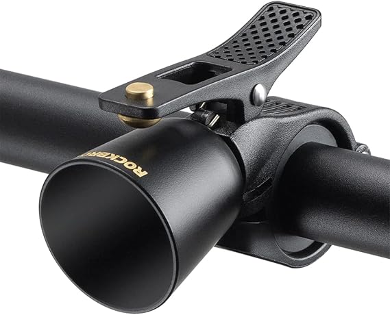 ROCKBROS Bike Bell Loud Classic for 0.87-1.25" Handlebar | Brass Alloy Loud & Clear Sound, Anti-Rust Anti-Aging, Hex Wrench Included, 2 Anti-Skid Pads, Fits Left/Right Handlebar