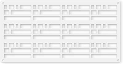 Wright Decorative Lattice, Privacy Screen, Deck Skirting, Multi-use Panel 2 ft. x 4 ft. White