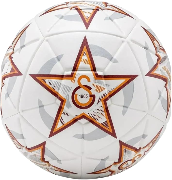 Galatasaray Match Serisi Lisanslı 32 Panel Dikişli 5 Numaralı Futbol Topu Beyaz