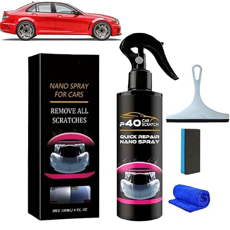 Nano Car Spray, Car Scratches Repair Nano Spray, Instant Invisible Scratch Remover,Nano Spray for Cars, Multifunctional Coating Renewal Agent Spray (1)