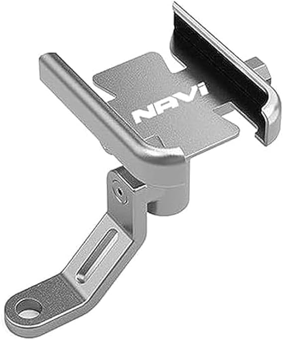 Motorcycle Cell Phone Holder for H-onda DREAMWING Navi 110 Navi 2016-2022 Motorcycle Accessories Handlebar Mobile Phone Holder GPS Stand Bracket-Mirror Type Silver