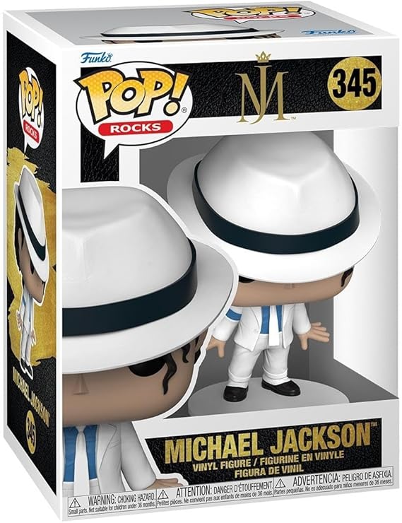 Funko POP! Rocks: Michael Jackson - MJ - (lean) - Collectable Vinyl Figure - Gift Idea - Official Merchandise - Toys for Kids & Adults - Music Fans - Model Figure for Collectors and Display | Official Music Merch - Collectable Vinyl Figurine for Shelf Display - Birthday Gift Idea for Fans and Collectors
