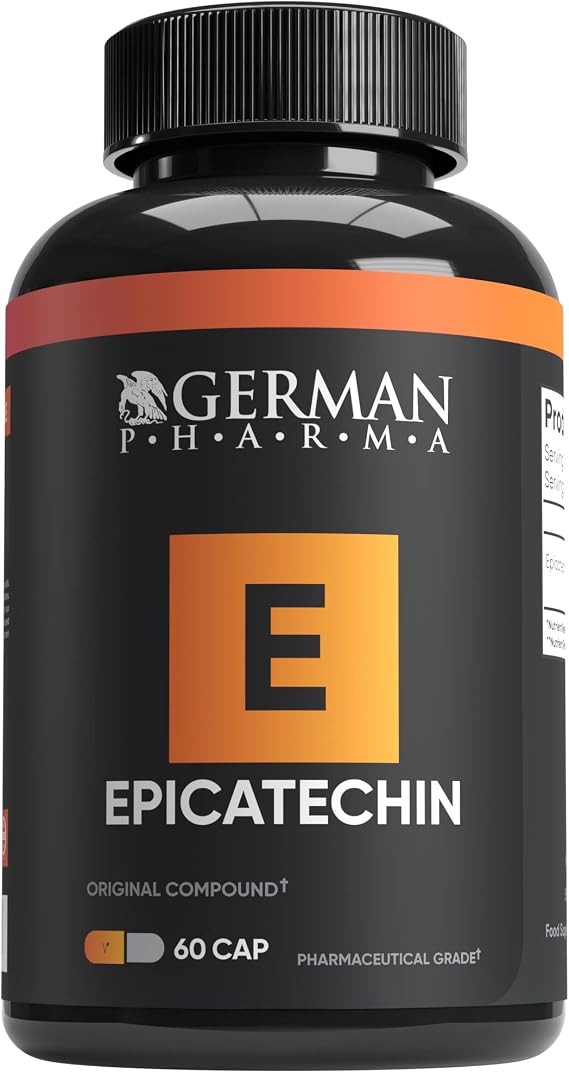 Epicatechin Vegetable Capsules 300mg | 60 Capsules, 2 Per Day | 1 Month Supply | 100% Vegan | Improve Strength & Endurance | Aids Normal Blood Sugar Regulation | German Pharma |
