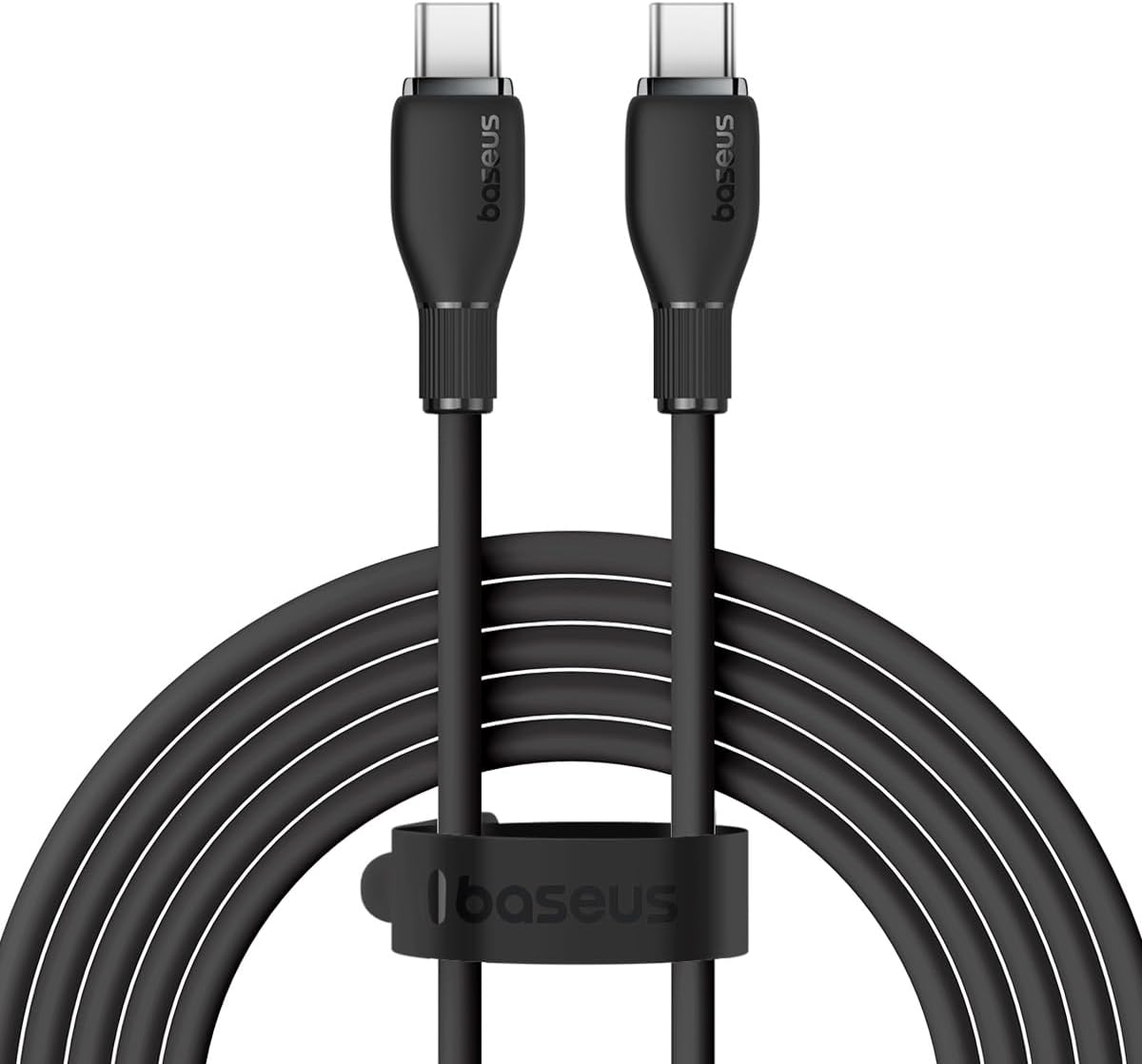 Type-C to Type-C Cable 100W 1.2 Meters Black with Baseus Pudding Fast Charging Feature