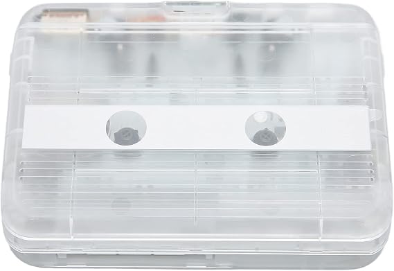 Walkman Cassette Player Personal Cassette Player Abs Ton007B Bluetooth Cassette Player Headphone with Auto Reverse Function Stereo Cassette Player White