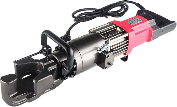 Huanyu Portable Electric Rebar Bender Hand Held Bending Machine Strengthening Machine for 4-16mm Steel 110V/220V (Handle Behind)
