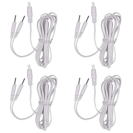 TENS Wire, Pin Electrode Wire, TENS Unit Electrode Cord, Lead Wire, For TENS Cable 4 Pcs