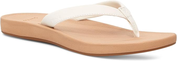 Sanuk Womens Cosmic Shores | Water Resistant Flip Flops for Women | EVA Footbed With Arch Support | Women's Beach Sandals
