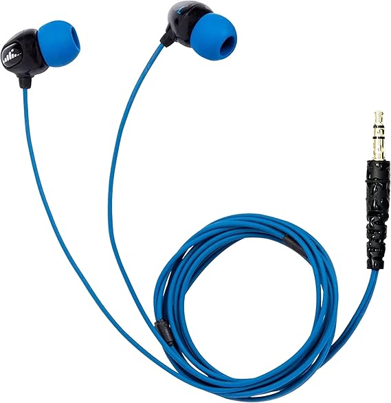 H2O Audio Surge Waterproof Sport In-Ear Headphones (Black/Blue)