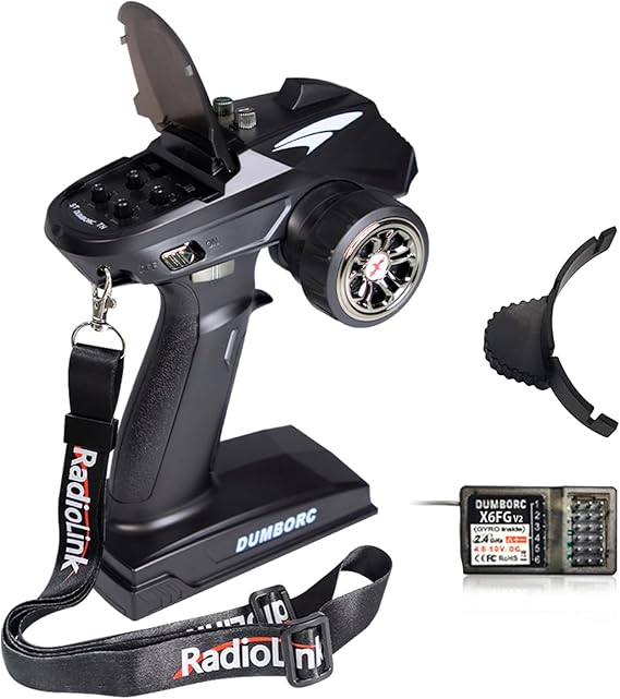DUMBORC X6 2.4GHz 6CH RC Radio Transmitter and Receiver X6FG(Built-in Gyro)