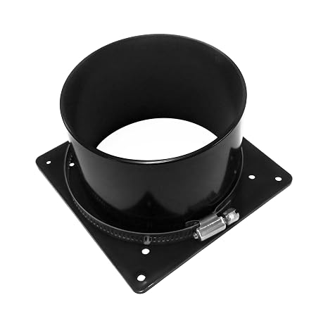 120mm or 92mm Fan to 4" Ducting Shroud Funnel with Clamp for Greenhouses, Enclosures, Crypto Mining, and More