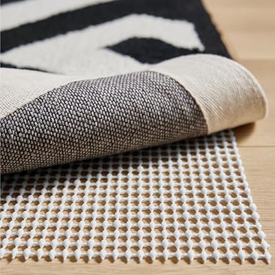 GORILLA GRIP Strong Rug Pad Gripper, 8x10 FT, US Designed, Grips Help Keep Area Rugs Safe and in Place, Slip and Skid Resistant Pads for Hard Floors, Under Carpet Mat Cushion and Hardwood Protection