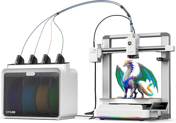 Creality SPARKX i7 Combo 3D Printer, Beginner-Friendly Multi-Color 3D Printer with AI Camera, Auto Leveling, Automatic Filament System, Direct Drive Extruder, WiFi Monitoring, 260260255mm