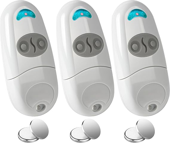 3PCS 433.92 MHz Remote Control Key Fobs for Came Compatible with Top 432EE, 432EV, 432NA, 432A, 432M, 432S, T432 Universal Wireless 2 Buttons Gate Remote Control Door & Gate Opener