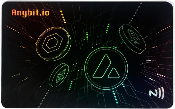 Crypto Cold Storage Wallet Card, Secure Chip Cold Wallet, Encrypted Storage, Waterproof Card for Multiple Currencies Such as Bitcoin, Ethereum, Etc-1PCS