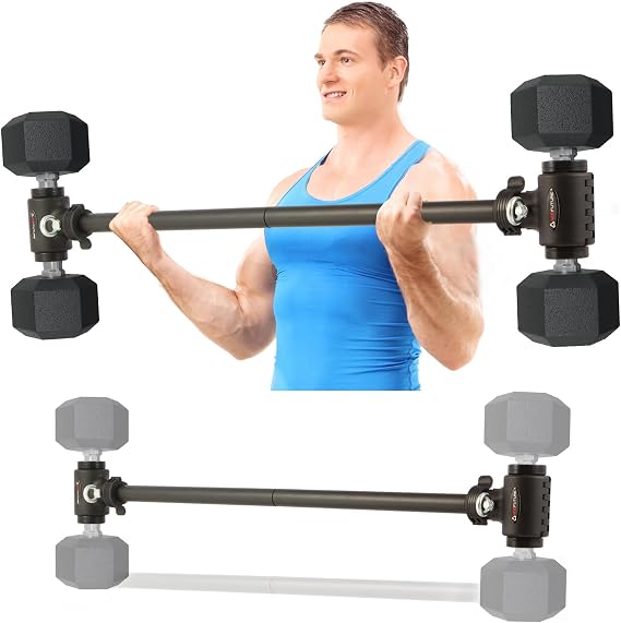 Dumbbell Converter Bar-Convert Dumbbells to Barbell for Strength Training