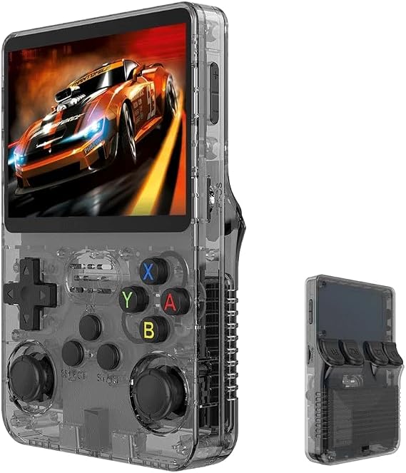 R36S Retro Handheld Game Console, 3.5" IPS Screen, Built-in 15000+ Classic Games, 3500mAh Battery, 7+ Hours Playtime