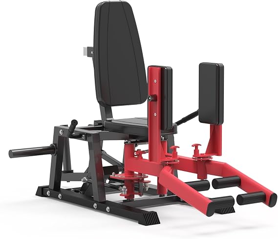 Hip Abductor Machine, Inner and Outer Thigh Machine, Abductor Adductor Machine, Hip Abduction Machine with 6 Levels Gear System & 4-Position Backrest Adjustment, Home Gym Equipment