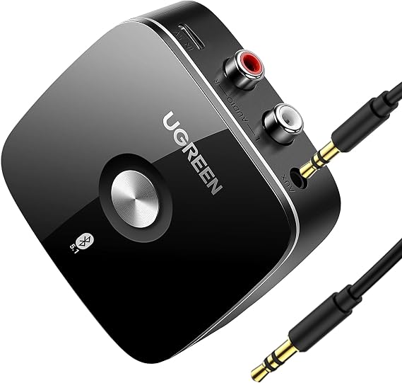 UGREEN Bluetooth 5.1 Receiver for RCA Home Stereo/Speaker/Combo/TV/Aptx HD/Aptx/AAC/SBC