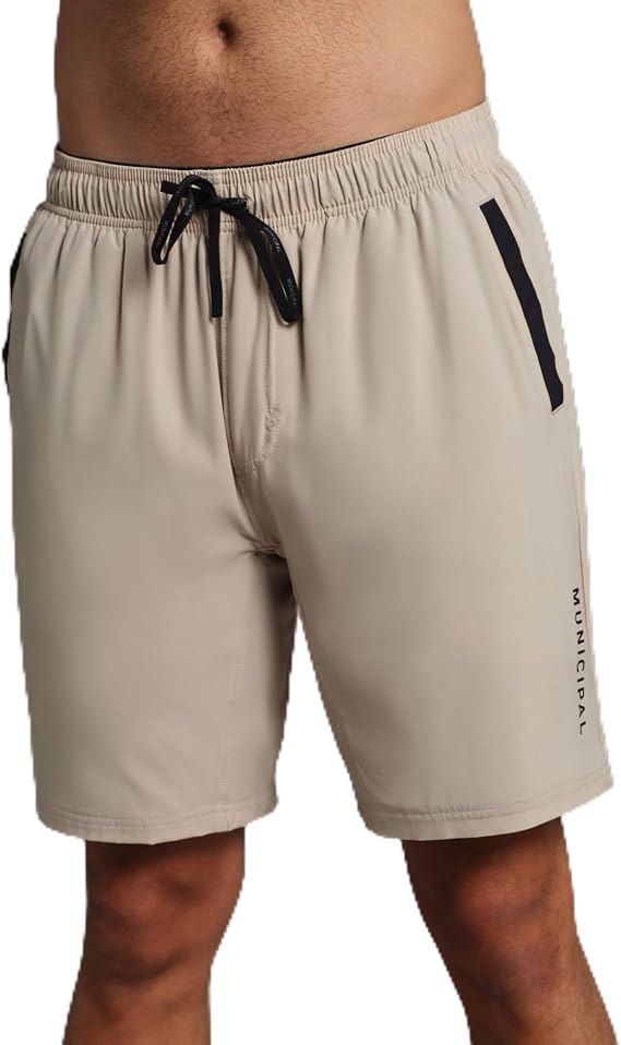 MUNICIPAL Men's Sport Utility Shorts, Stone, X-Large