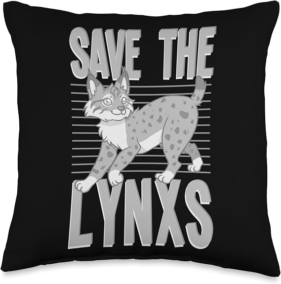 Lynx Cat Animals Safari Bobcats Cute South Africa Wildcats Throw Pillow, 16x16, Multicolor