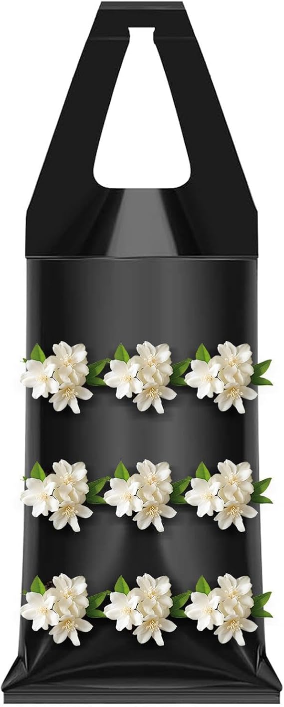 Strawberry Grow Bags, Hanging Strawberry Planter Grow Bags, 9 Slits Flower Growing Pouch, Multifunctional Vertical Strawberrys Planter Bag, for Wall, Balcony, Living Room