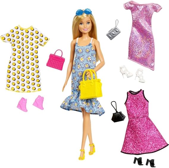 Mattel - Barbie Doll & Party Fashions Set