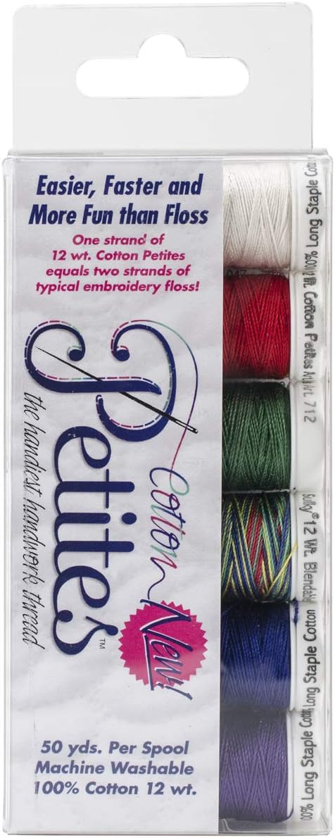 Sulky Sampler 12wt Cotton Petites, Winter Assortment, 6-Pack