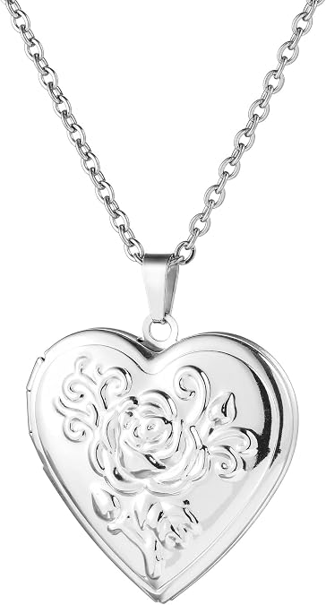 Customized Pictures Heart Pendant Necklace for Women Personalized Picture Jewelry Stainless Steel Custom Heart Locket Necklaces Custom Photo Gifts for Mothers Day Birthday