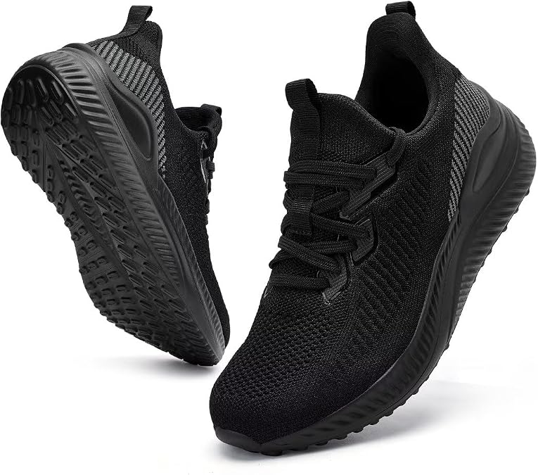 Akk Mens Slip On Wide Walking Shoes Memory Foam Runnning Tennis Shoes Lightweight Breathable Casual Sneakers