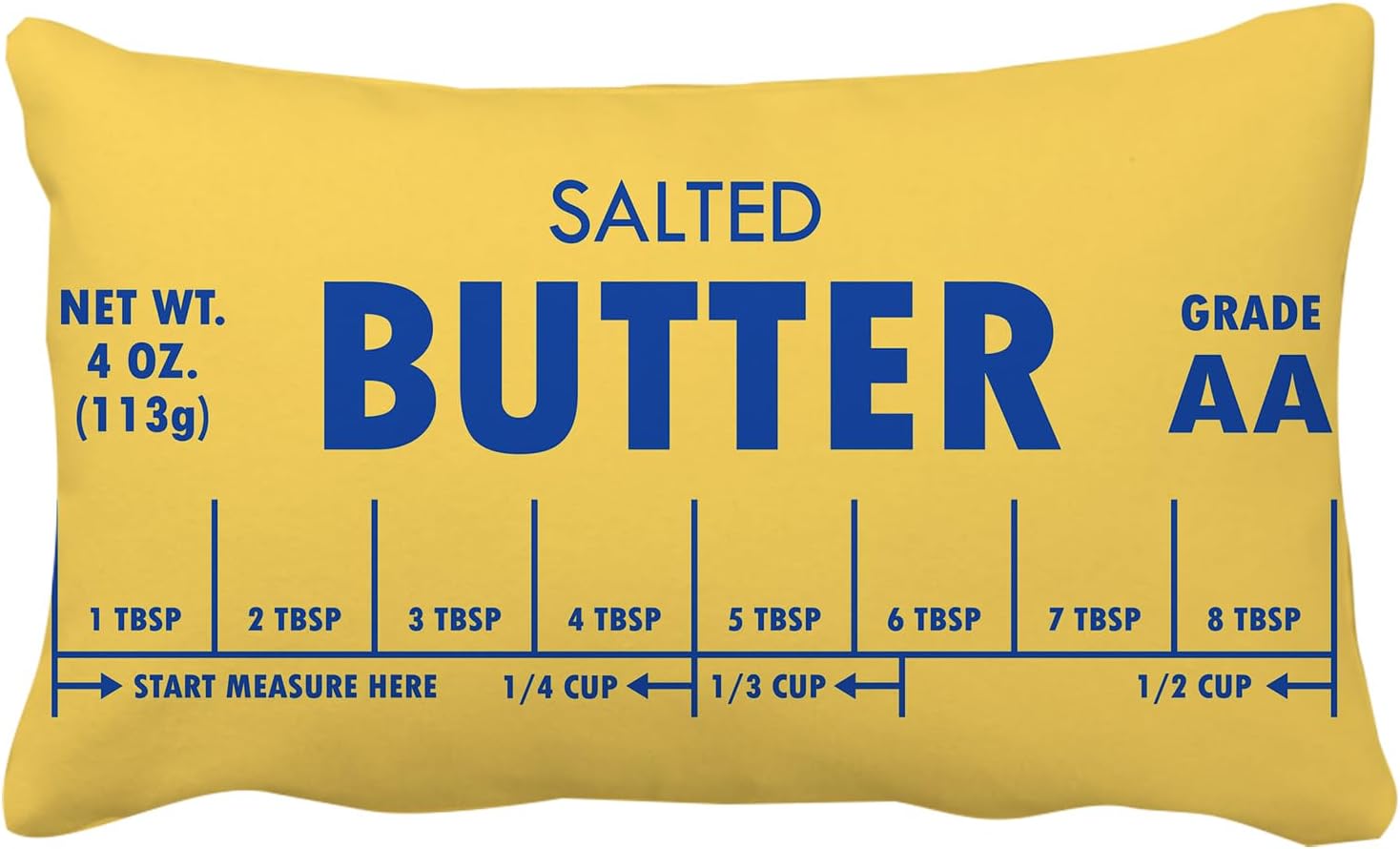 Butter Lover 12x20 Inch Funny Throw Pillow Cover, Foodie Food Decorative Cushion Case, Home Kitchen Room Decor Chef Baker Hostess Mom Wife Sister Her Kid Boy Girl Pet Gift Novelty Pillowcase
