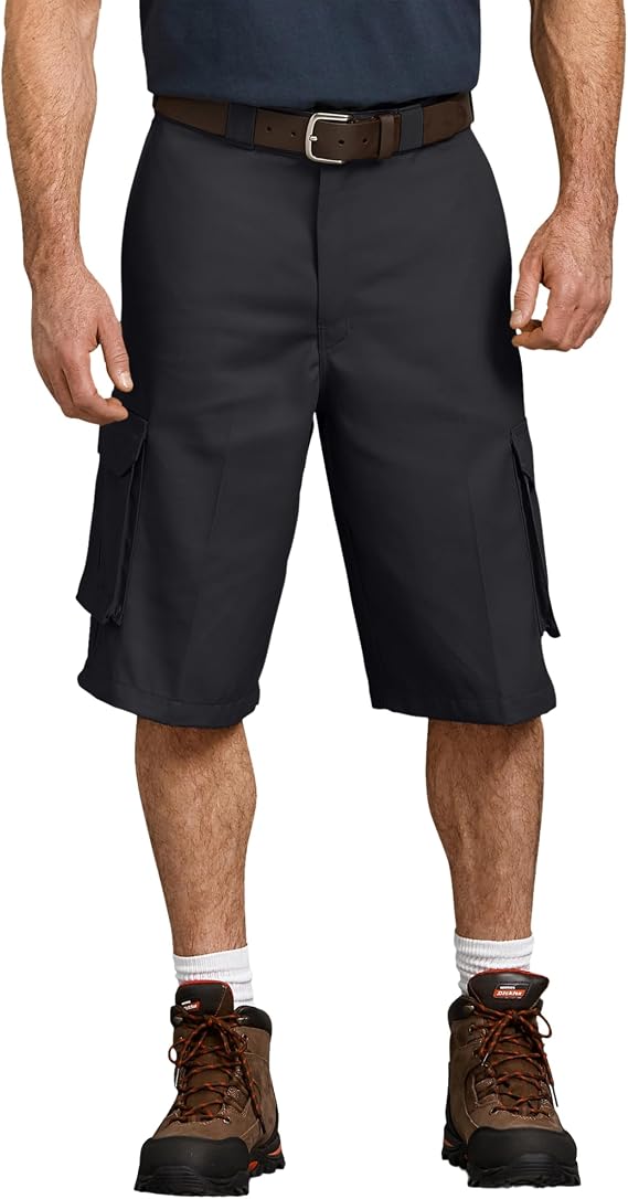 Dickies Men's Loose Fit Cargo Work Shorts, 13"