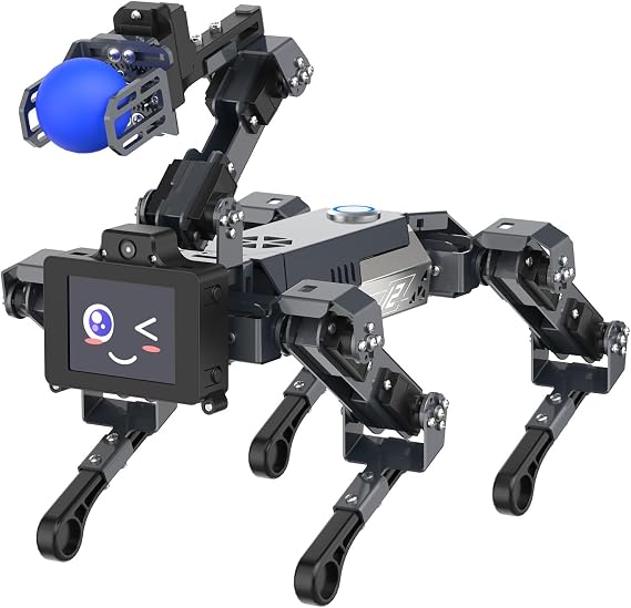 Yahboom AI Embodied Intelligence Robot Dog for Raspberry Pi CM5, 15 Joint Programming Bionic Robot Dog (with RPi CM5)