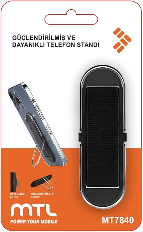 MTL Güçlendirilmiş Çok Fonksiyonlu Telefon Standı ve Parmak Tutucu MT7840 ile uyumlu