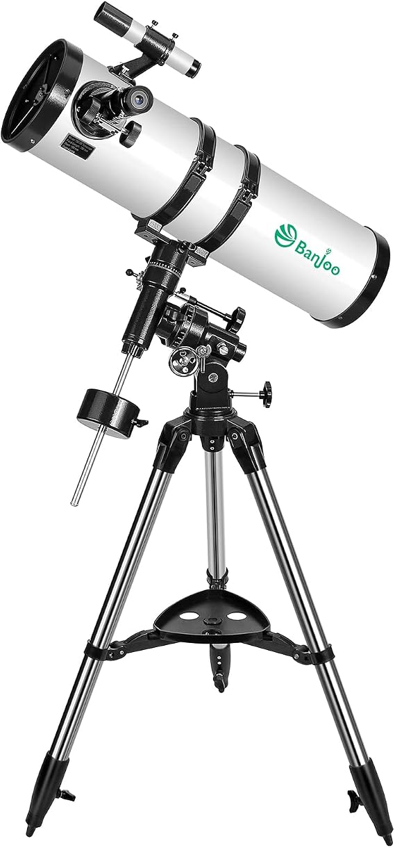 150EQ Telescope, 750mm Telescopes for Adults Astronomy with German Technology Equatorial, Fully- Coated Glass Optics Professional Newtonian Reflector Telescopes for Astronomy Beginners