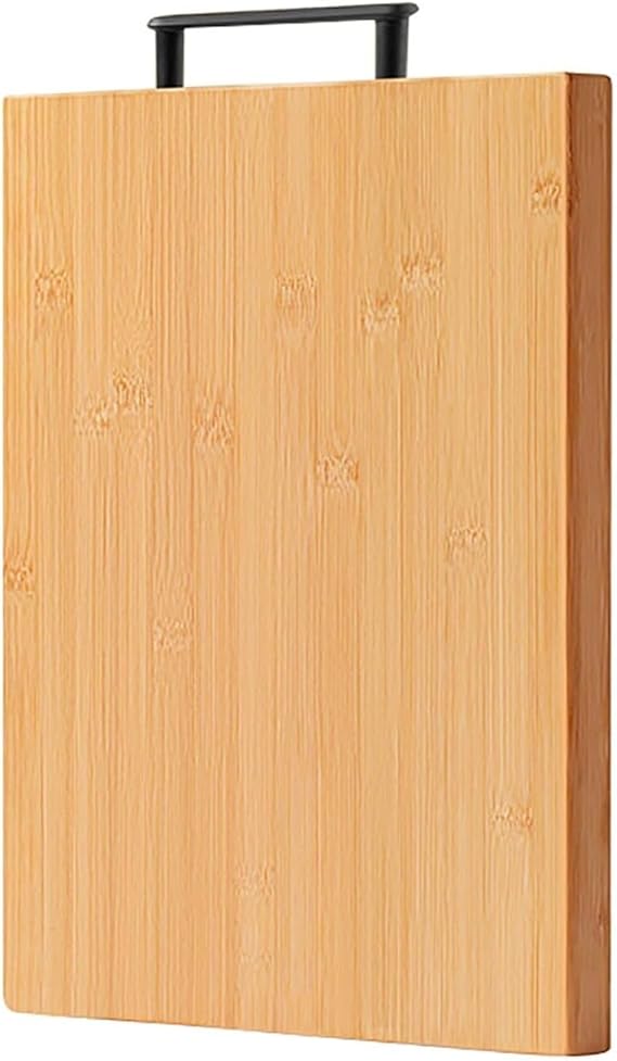 Bamboo Cutting Boards for Kitchen Wood Board Chopping Meat, Vegetables, Fruits, Cheese, Knife Friendly Serving Tray with Handles