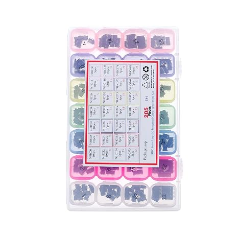 DIP SMD IC Integrated Circuit Chip Assortment Kit Box Sockets Set Common CMOS Logic Series(74HC00-74HC4066)