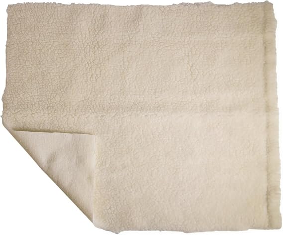 PCP Synthetic Sheepskin Fleece with Bed Pad, Wheelchair Cushion, Pressure Relief, Off-White, 30 Inch x 60 Inch