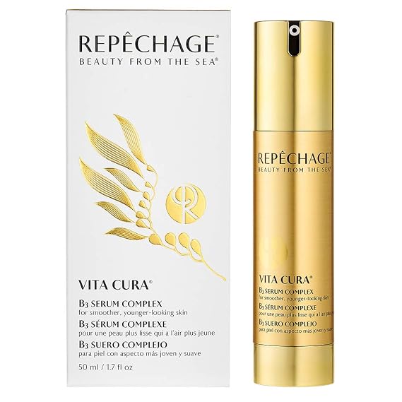 Repechage Vita Cura B3 Serum Complex Hydrating Anti Aging Serum for Face, Neck & Decollete, Lightweight, Non-Sticky, Absorbs Quickly Serum Suitable for All Skin Types 1.7 fl oz / 50 mL