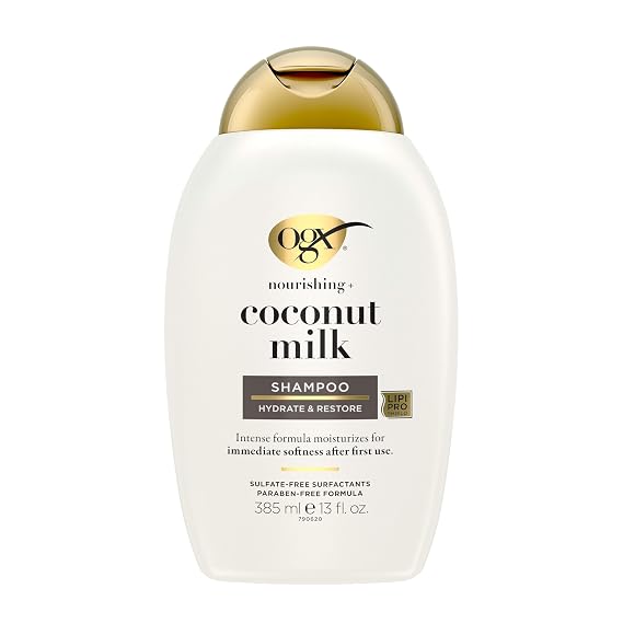 OGX Nourishing + Coconut Milk Moisturizing Shampoo, 13 fl oz