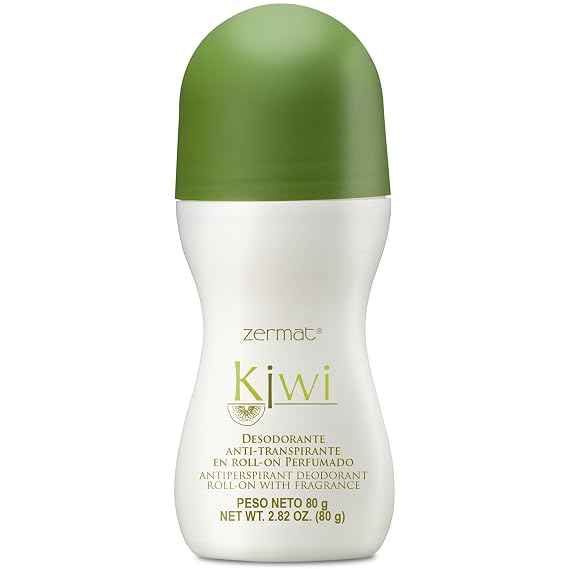 Zermat Kiwi Antiperspirant Roll On Deodorant for Men & Women | Travel Size Deodorant for Sweat Control | Long-Lasting Fresh Citrus Scent | Anti Sweat Protection | Underarm Deodorant | 80g / 2.8oz