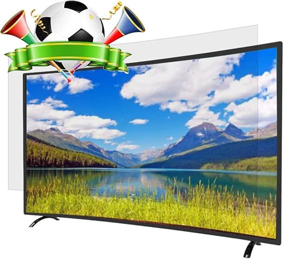 AIZYR 75-85 Inch TV Screen Protector Frosted Anti Glare Shield Matte Anti UV Filter Monitor Reflection Reducer, No Bubble Film, for LCD, LED, OLED and QLED 4k HD TV HD,85inch 1902x1089mm