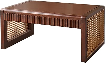 ZDMZR Japanese Floor Low Table, Living Room Coffee Table, Side Tables BedroomBrown